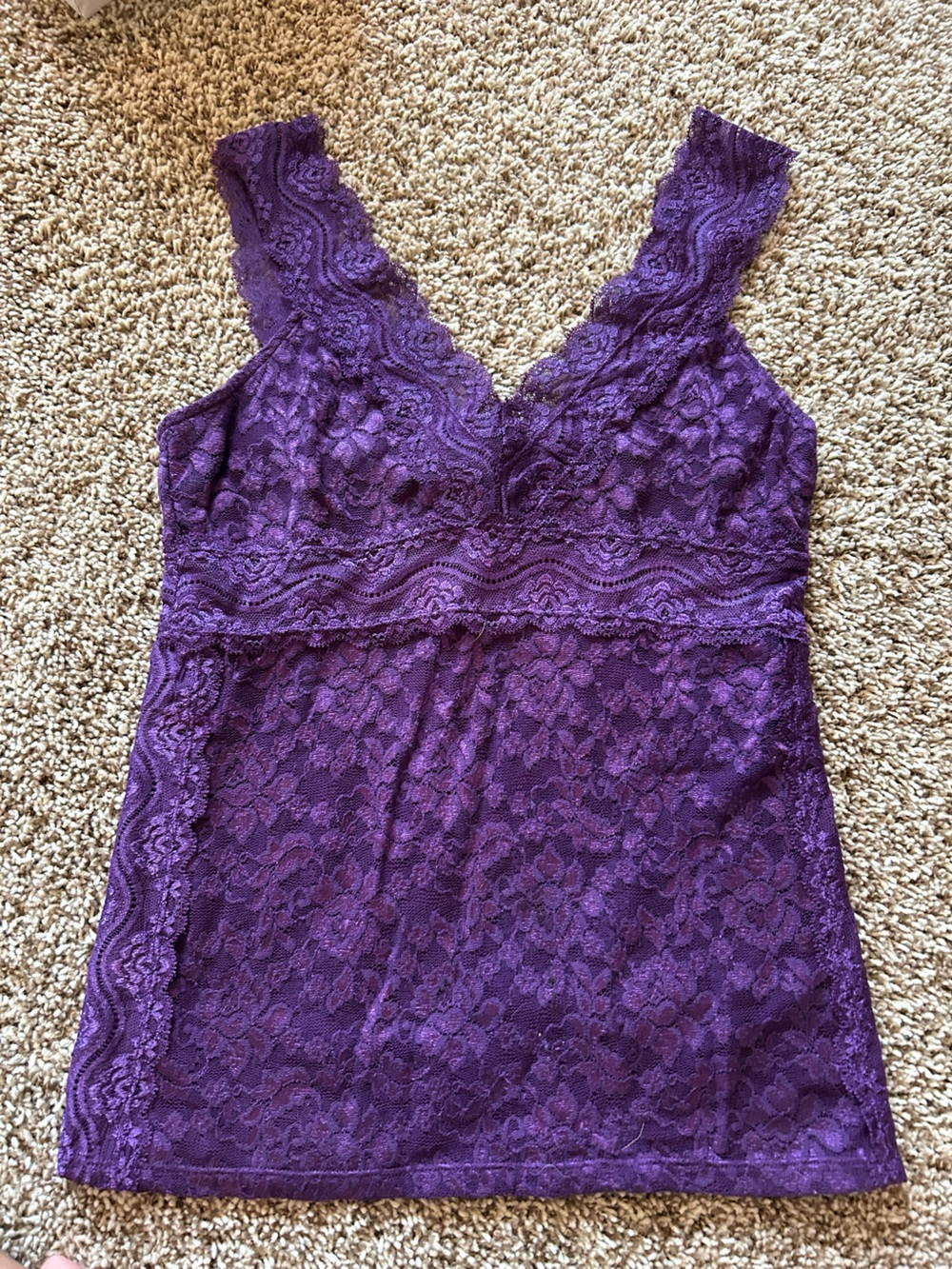 Moda International Purple Lace Camisole